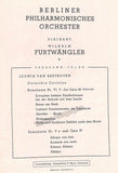 Furtwangler, Wilhelm - Signed Program 1949
