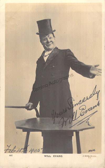 Evans, William - Signed Photograph 1905