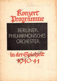 Mengelberg, Willem - Concert Program Berlin 1940