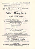 Mengelberg, Willem - Concert Program Berlin 1940