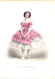 Paris Opera Ballet - Collection of 14 Vintage Colored Lithographs 1850s