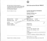 Mehta, Zubin - Signed Program London 1967