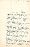 Achard, Leon - Autograph Letter Signed 1865