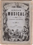 Almanach Musical - Paris - Years 1862 & 1863