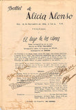 Alonso, Alicia - Signed Program 1948