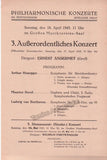 Ansermet, Ernest - Lot of 6 Programs 1927-1952