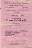 Ansermet, Ernest - Lot of 6 Programs 1927-1952