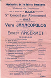 Ansermet, Ernest - Lot of 6 Programs 1927-1952