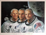 Apollo XI - Large Print Signed by Armstrong, Aldrin and Collins!