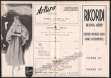 Arrau, Claudio - Concert Program 1950