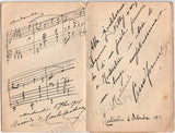 Autograph Album - 15+ Signatures Opera Singers WWI
