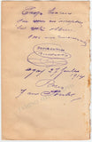 Autograph Album - 15+ Signatures Opera Singers WWI
