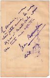 Autograph Album - 15+ Signatures Opera Singers WWI