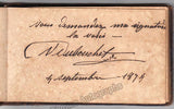 Autograph Album - 20 Signatures of Singers 1874
