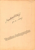 Autograph Collection - Over 60 Signatures Teatro Municipal Opera, Rio de Janeiro 1917-1931