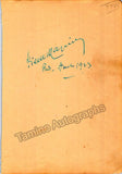 Autograph Collection - Over 60 Signatures Teatro Municipal Opera, Rio de Janeiro 1917-1931