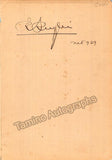 Autograph Collection - Over 60 Signatures Teatro Municipal Opera, Rio de Janeiro 1917-1931