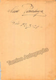 Autograph Collection - Over 60 Signatures Teatro Municipal Opera, Rio de Janeiro 1917-1931