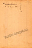 Autograph Collection - Over 60 Signatures Teatro Municipal Opera, Rio de Janeiro 1917-1931