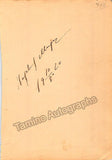 Autograph Collection - Over 60 Signatures Teatro Municipal Opera, Rio de Janeiro 1917-1931
