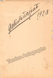 Autograph Collection - Over 60 Signatures Teatro Municipal Opera, Rio de Janeiro 1917-1931