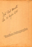 Autograph Collection - Over 60 Signatures Teatro Municipal Opera, Rio de Janeiro 1917-1931