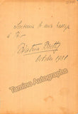 Autograph Collection - Over 60 Signatures Teatro Municipal Opera, Rio de Janeiro 1917-1931