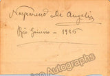 Autograph Collection - Over 60 Signatures Teatro Municipal Opera, Rio de Janeiro 1917-1931