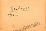 Autograph Collection - Over 60 Signatures Teatro Municipal Opera, Rio de Janeiro 1917-1931