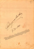 Autograph Collection - Over 60 Signatures Teatro Municipal Opera, Rio de Janeiro 1917-1931