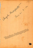 Autograph Collection - Over 60 Signatures Teatro Municipal Opera, Rio de Janeiro 1917-1931