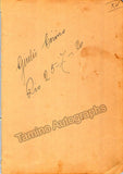 Autograph Collection - Over 60 Signatures Teatro Municipal Opera, Rio de Janeiro 1917-1931