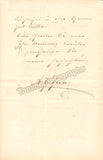 Gunz, Gustav - Autograph Letter Signed 1882