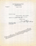 Hofmann, Jozef - Set of two typed letters signed