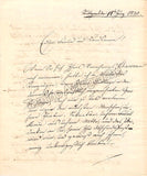 Jaeger, Franz - Autograph Letter Signed 1830