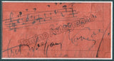 Korngold, Erich - Autograph Music Quote from "Die Tote Stadt" Signed