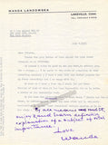 Landowska, Wanda - Lot of 12 Typed Letters Signed