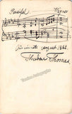 Thomas, Theodore - Signed Cabinet Photo with Autograph Music Quote 1882