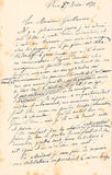 Vieuxtemps, Henri - Autograph Letter Signed 1875
