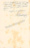 Vieuxtemps, Henri - Autograph Letter Signed 1875