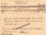 Willmers, Rudolf - Autograph Letter Signed + Music Quote 1838
