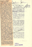 Ayo, Felix - Signed Program Bologna 1953