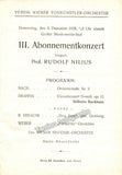 Backhaus, Wilhelm - Lot of 4 Programs 1928-1966