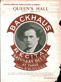 Backhaus, Wilhelm - Lot of 7 Playbills 1910s and 20s