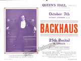 Backhaus, Wilhelm - Lot of 7 Playbills 1910s and 20s