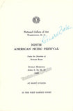 Bales, Richard - Set of 13 Signed Programs 1946-1959