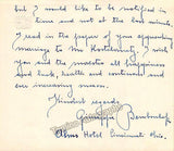 Bamboschek, Giuseppe - Autograph Letter Signed & Music Sketch