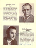 Baruffi, Sandra - Zanolli, Silvana - Savio, Giuseppe - Borgonovo, Otello - Signed Photo and Program 1955