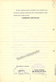 Basini, Piero - Signed La Scala Contract 1934
