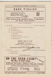Bauer, Harold - Ganz, Harold - Levitzki, Mischa- Iturbi, Jose - Program New York 1936